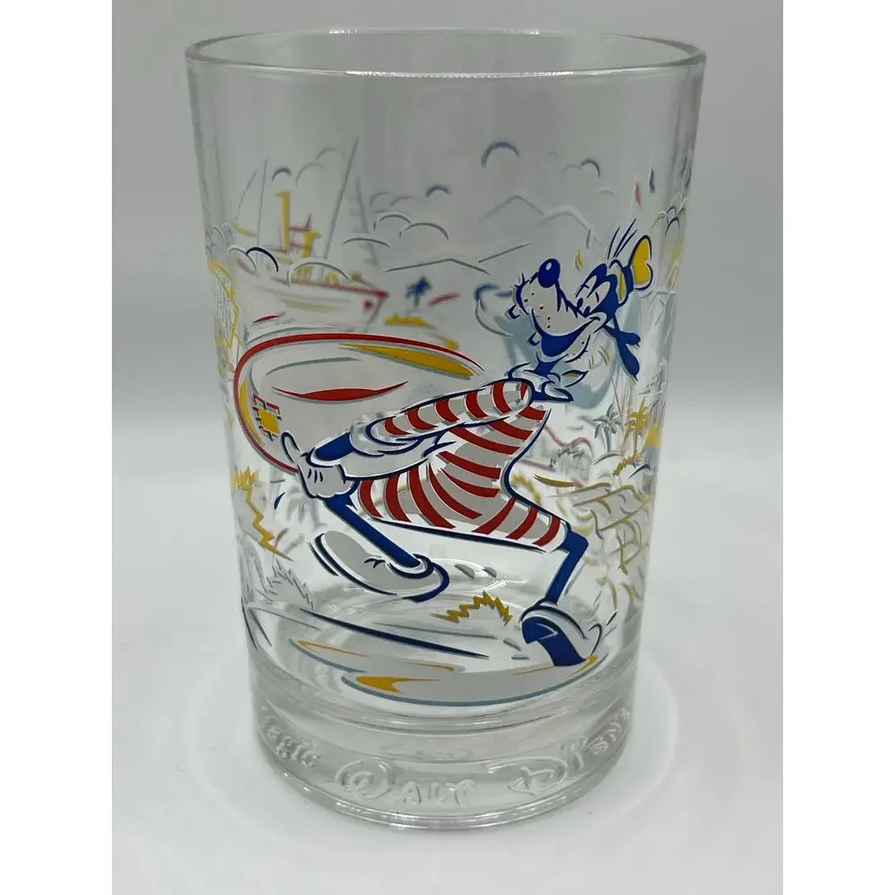 Vintage 1996 Disney WDW 25th Anniversary Mickey Goofy McDonald's Glasses Lot 4